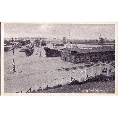 Esbjerg. Ved Havnen, ubrugt (Stenders)