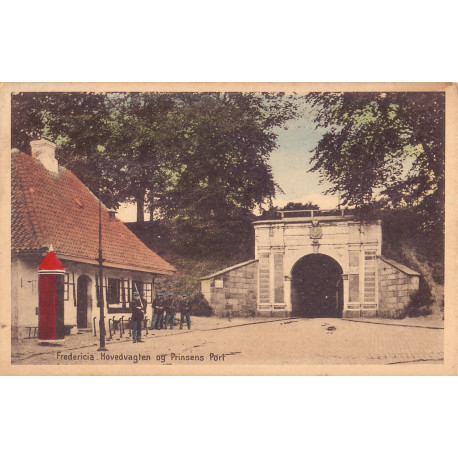 Fredericia. Hovedvagten og Prinsens Port, ubrugt (Stenders)