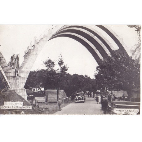 Lillebæltsbroen. Brobuer m.m. ubrugt (fotokort)