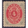 1871. 4 Sk. ret ramme, LINIETAKKET AFA nr.18A, *
