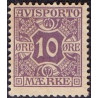 Avisporto. 1907. 10 Øre, lilla. AFA. nr. 4, ubrugt, postfrisk, stemplet