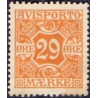 Avisporto. 1914-15. 29 Øre, orange, AFA. nr. 17 ubrugt, postfrisk, stemplet