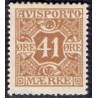 Avisporto. 1914-15. 41 Øre, brun AFA. nr. 19 ubrugt, postfrisk, stemplet