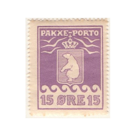 Grønland/Greenland 1915. 15 Øre. Violet. AFA nr.8. postfrisk stemplet