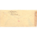 1943. Expressbrev til Holland med 5 stribe AFA nr 276 fra Aalborg med "An Absender Zuruck" samt andre