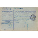 1922. Indbetalingskort med AFA nr 69 og 127 fra vejle til Horsens, med hovedkupon
