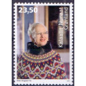 2015. 23,50 Kr. Dr. Margrethe 75 år. AFA nr. 699 postfrisk  stemplet