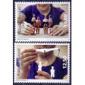 2015. 12,50-14,00 Kr. Dr. Europamærker / CEPT. AFA nr. 700-01 postfrisk  stemplet