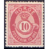 Norge. 1877-78. 10 Øre. AFA nr. 25 ** Postfrisk ubrugt stemplet st.