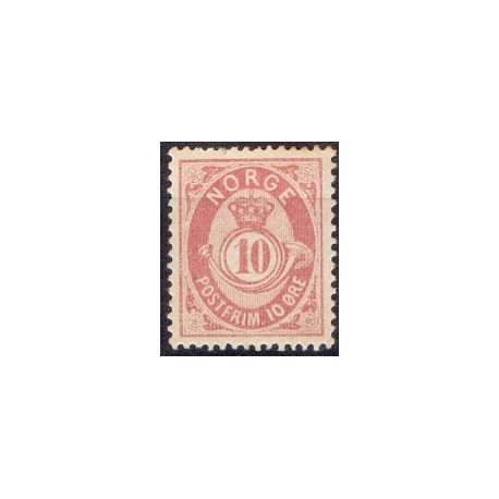 Norge. 1882. 10 Øre. AFA nr. 37 ** Postfrisk ubrugt stemplet st.