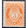 Norge. 1893-98. 3 Øre, tk. 14½x13½, AFA nr. 54B ** Postfrisk ubrugt stemplet st.