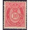 Norge. 1893-98. 10 Øre, rosa tk. 14½x13½, AFA nr. 56B ** Postfrisk ubrugt stemplet st.