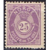 Norge. 1894-98. 25Øre, tk. 13½x12½, AFA nr. 58A ** Postfrisk ubrugt stemplet st.