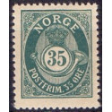 Norge. 1893-98. 35 Øre, tk. 14½x13½, AFA nr. 59B ** Postfrisk ubrugt stemplet st.