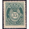 Norge. 1893-98. 35 Øre, tk. 14½x13½, AFA nr. 59B ** Postfrisk ubrugt stemplet st.