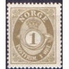 Norge. 1893-98. 1 Øre, tk. 14½x13½, AFA nr. 52B ** Postfrisk ubrugt stemplet st.