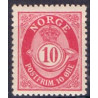 Norge. 1893-98. 10 Øre, karmin tk. 14½x13½, AFA nr. 56Ba ** Postfrisk ubrugt stemplet st.