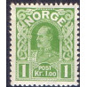 Norge. 1907. Haakon VII, 1.00 kr. AFA nr. 67 **  Postfrisk ubrugt stemplet st.