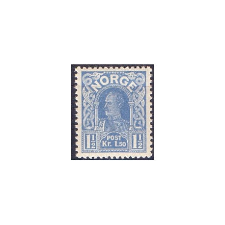 Norge. 1907. Haakon VII, 1.50 kr. AFA nr. 68 **  Postfrisk ubrugt stemplet st.