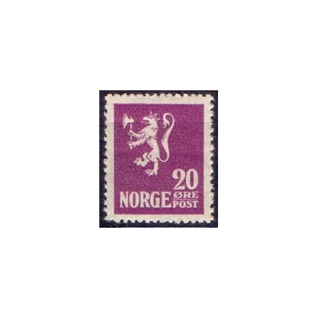 Norge. 1922-24. Løvetype. 20 Øre. AFA nr. 104 **