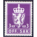 Norge. Tjenste. 1976-82. 3 kr. AFA nr. 117 **    / st.