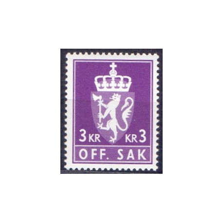 Norge. Tjenste. 1976-82. 3 kr. AFA nr. 117 **    / st.