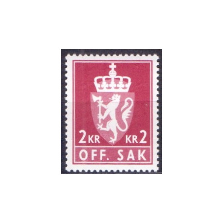 Norge. Tjenste. 1976-82. 2 kr. AFA nr. 116 **    / st.