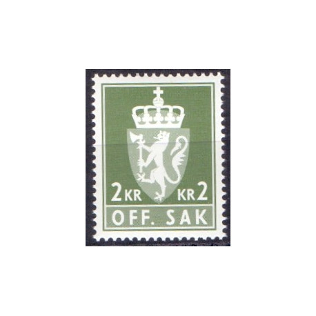 Norge. Tjenste. 1976-82. 2 kr. AFA nr. 115 **    / st.