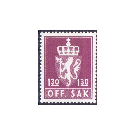 Norge. Tjenste. 1976-82. 1,30 kr. AFA nr. 112 **     / st.