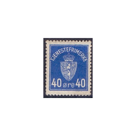 Norge. Tjenste. 1926. 40 Øre, blå. AFA nr. 6 **    / st.