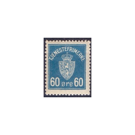 Norge. Tjenste. 1926. 60 Øre, grønblå. AFA nr. 7 **    / st.