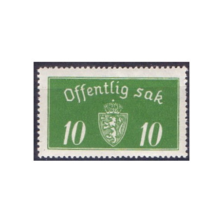 Norge. Tjenste. 1933. 10 Øre. AFA nr. 12 **  / st.
