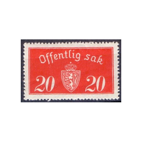 Norge. Tjenste. 1933. 20 Øre. AFA nr. 14 **     / st.