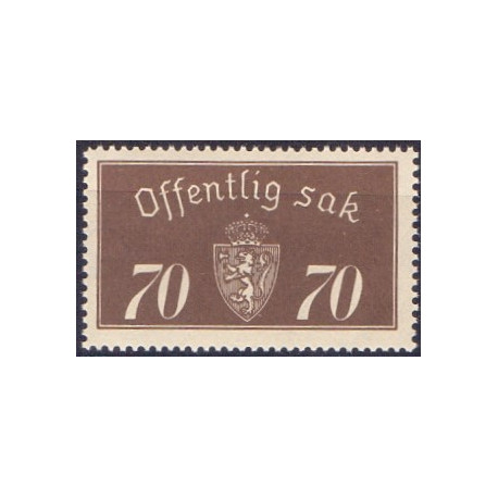 Norge. Tjenste. 1933. 70 Øre. AFA nr. 20 **    / st.