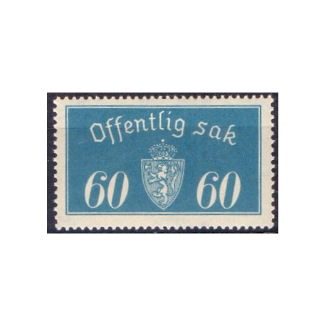 Norge. Tjenste. 1933. 60 Øre. AFA nr. 19a **     / st.