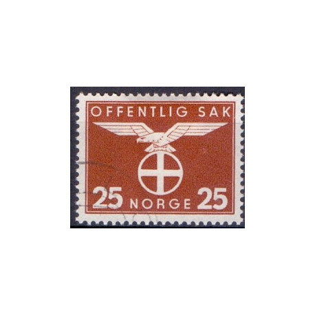 Norge. Tjenste. 1944. 20 Øre. AFA nr. 45 **    / st.