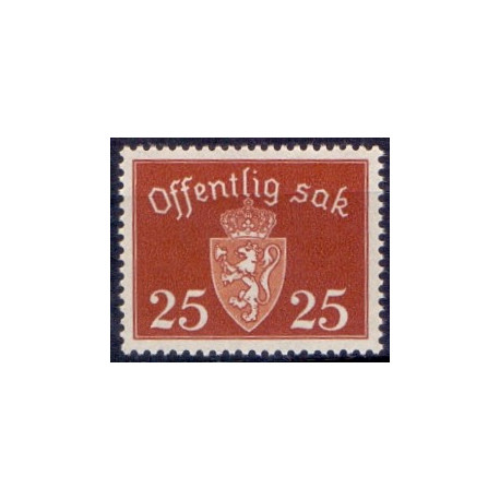 Norge. Tjenste. 1945. 25 Øre. AFA nr. 53 **   / st.