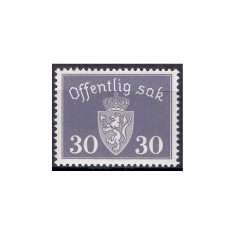 Norge. Tjenste. 1946-47. 30  Øre. AFA nr. 56 **   / st.