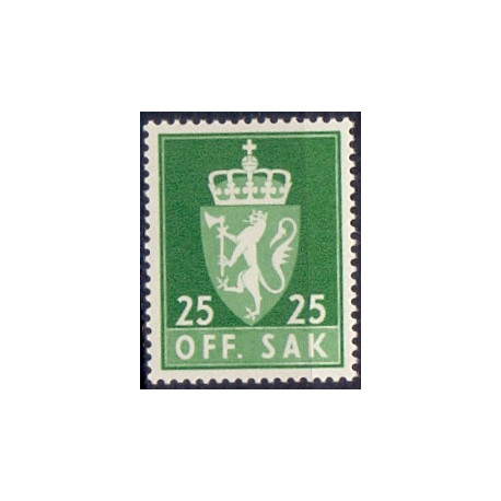 Norge. Tjenste. 1955-58. 25 Øre. AFA nr. 72 **               / st.