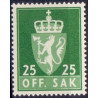 Norge. Tjenste. 1955-58. 25 Øre. AFA nr. 72 **               / st.