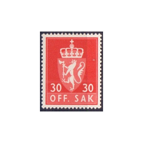 Norge. Tjenste. 1955-58. 30 Øre. AFA nr. 73 **              / st.