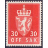 Norge. Tjenste. 1955-58. 30 Øre. AFA nr. 73 **              / st.