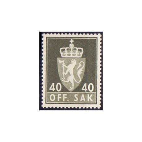 Norge. Tjenste. 1955-58. 40 Øre. AFA nr. 77 **              / st.