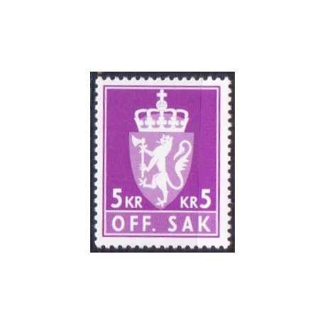 Norge. Tjenste. 1976-82. 5 kr. AFA nr. 118 **    / st.