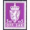 Norge. Tjenste. 1976-82. 5 kr. AFA nr. 118 **    / st.