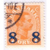 1921. Chr. X. med variant:  E sammenhængende med streg. AFA 118z stemplet
