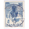 1937. Chr. X. med variant: Dobbeltlinie.  AFA 242x stemplet