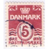 1938. Bølgelinietype med variant : Klumpfod  AFA nr 246x ** stemplet