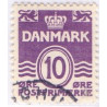 1938. Bølgelinietype med variant : Dobbeltpræg, AFA nr 248x stemplet