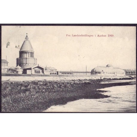 8200. Aarhus.Fra Landsudstillingen i Aarhus 1909, brugt (J.J.N)